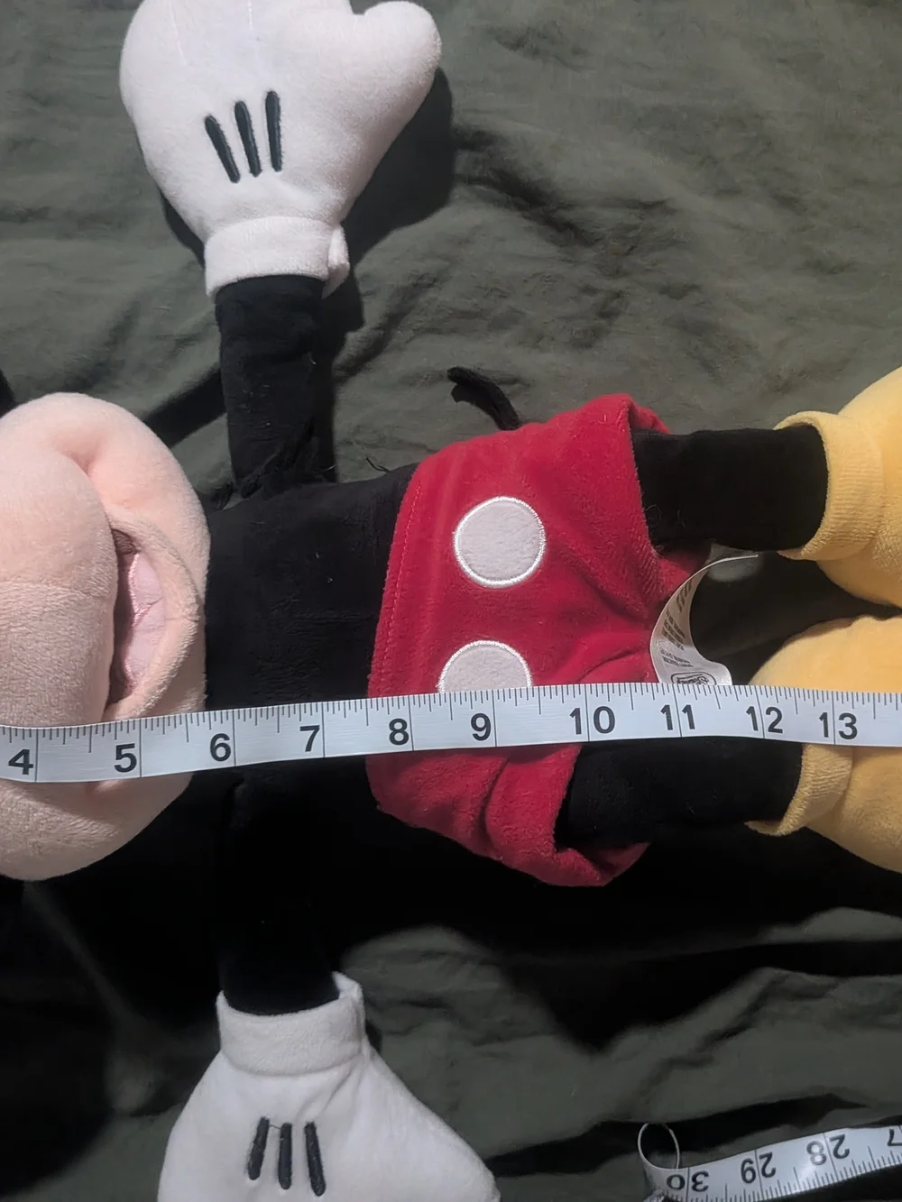 Disney Mickey Mouse Plush 16” Pre owned Magical Kingdom Classic Mickey